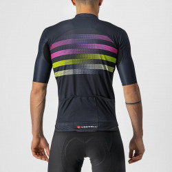 Tricou cu maneca scurta Castelli Endurance PRO Bleumarin/Roz/Galben Fluo - Img 2