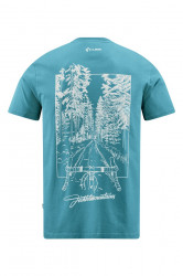 Tricou CUBE Organic T-Shirt Fichtelmountains GTY Fit Grey'n'Coral - Img 2