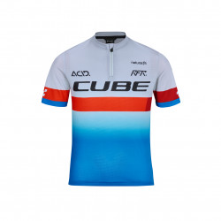 Tricou Junior CUBE Teamline Blue Red Grey - Img 2