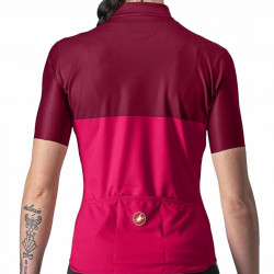 Tricou maneca scurta Castelli Velocissima Dama Rosu-Visiniu