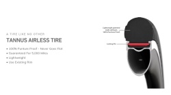 Anvelopa TANNUS Airless New Slick 700x25C Midnight Negru - Img 24