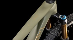Bicicleta MTB Full Suspension CUBE Stereo ONE55 C62 TM 29 dustyolive´n´gold