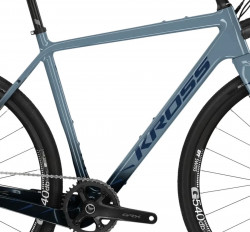 Bicicleta Sosea-Ciclocross KROSS Esker 7.0 28" Blue Graphite Glossy