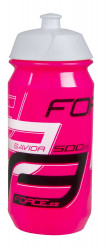 Bidon Force Savior 0.5L, roz/alb/negru