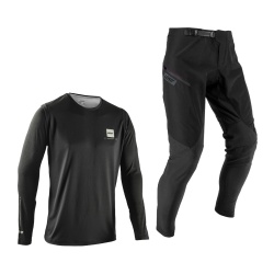 Bluza si Pantaloni Leatt Ride Kit MTB Gravity 1.0 Jr Ghost Black S