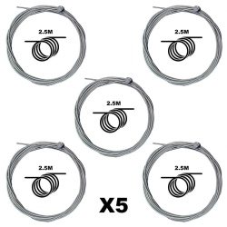 Cablu frana otel pentru trotineta electrica 250cm - set 5 bucati - Img 2