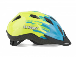Casca Copii AUTHOR Trigger Inmold 52-56 cm Albastru/Galben Neon - Img 2