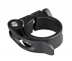 Colier Force cu clema C4.4 34.9 mm, Al, negru mat