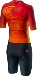 Costum Triatlon cu Maneca Scurta Castelli PR Speed Suit Negru/Rosu/Portocaliu L - Img 2
