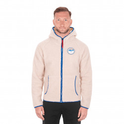 Hanorac CUBE Zip Hoodie Fleece Beige - Img 2