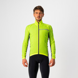 Jacheta de vant Castelli Squadra Stretch Galben Fluo/Antracit