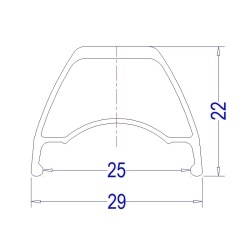 Janta SXT TR25 29 (622-25C)- 32H Negru - Img 2