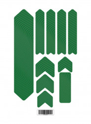 Kit stickere adezive protectie cadru Flow Lines Basic Kit V2 Green