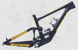 Flow Lines Yellow Bike Frame Simulation