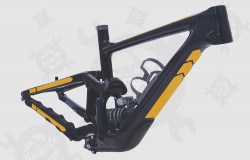 Flow Lines Yellow Bike Frame Simulation
