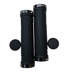 Mansoane MTB SXT ZN-005 - 130 mm Lock-On Dublu Negru - Img 3