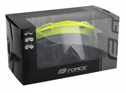 Ochelari Force GRIME negru-fluo lentile transparente + 10 tear offs - Img 2
