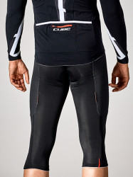 Pantaloni Ciclism CUBE Blackline 3/4 Black'n'White'n'Grey - Img 2