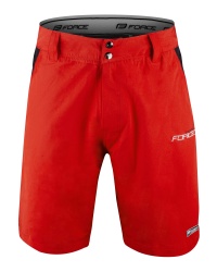 Pantaloni Force Blade MTB cu sub-pantaloni cu bazon rosu XXL