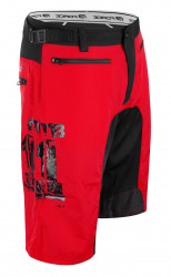 Pantaloni scurti Force MTB-11 bazon detasabil Rosu/Negru - Img 3