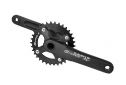 Pedalier Force Eleven 1.7+ 34T 175mm, Al, Black, Monobloc inclus