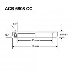 Rulment ENDURO BEARING 6808 40x52x6.5 mm 45° Angular Contact