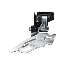 Schimbator Fata Shimano Deore FD-M611 Down Swing Dual Pull 3x10 V Argintiu