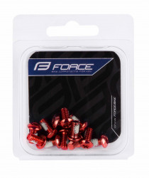 Set 12 suruburi Force pentru disc otel, Rosii - Img 2