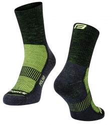 Sosete Force Polar Negru/Galben Fluo S-M/36-41