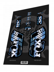 Stickere adezive furca FOX Performance 38 2022 Cyber Blue
