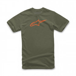Tricou Alpinestars Ageless Classic Tee Verde/Portocaliu