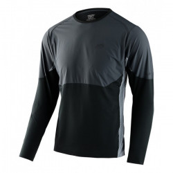 Tricou Bicicleta Troy Lee Designs Drift Ls Solid Dark Charcoal
