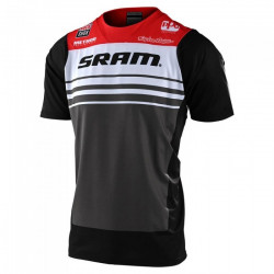 Tricou Bicicleta Troy Lee Designs Skyline Ss Formula Sram Red / Black