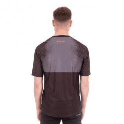 Tricou CUBE Edge Round Neck Jersey S/S Black Orange - Img 3
