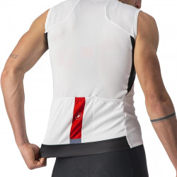 Tricou fara maneci Castelli Entrata VI SL Alb