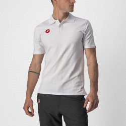 Tricou polo Castelli Race Day, Alb, XL