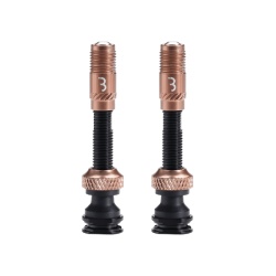 Valve tubeless BBB Valve CoreCap aluminiu copper 40mm set 2 bucati
