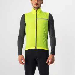 Vesta de vant Castelli Squadra Stretch Galben Fluo/Antracit
