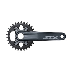 Angrenaj de bicicleta Shimano SLX FC-M7100 brat 175mm negru 12 vit