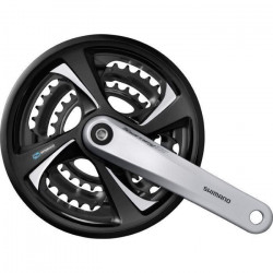 Angrenaj Shimano Tourney FC-TX801 3x6/7/8 V Argintiu cu Aparatoare Brat 175 mm - Img 2