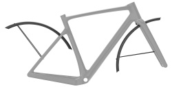 Aparatori de biciclete Road / Gravel Syncros negre - Img 2