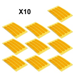 Autocolant reflectorizant galben pentru Max G30 - set 10 bucati - Img 2