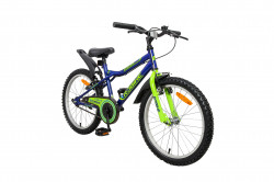 Bicicleta copii Robike Racer 20 Albastru/Verde - Img 2