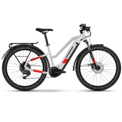 Bicicleta electrica HAIBIKE Trekking 7 Low i630Wh YSTM Cool Grey Red Mate