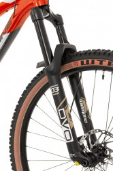 Bicicleta MTB Full Suspension Rock Machine Blizzard TRL 70-29 29 Gloss Metallic Orange/Silver/Black