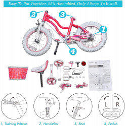 Bicicleta Royal Baby Star Girl 12 Pink - Img 4