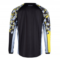 Bluza Force Reckless Maneca Lunga, Black-Yellow-Grey M - Img 3