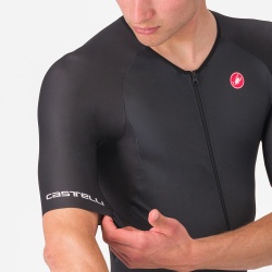 Costum triatlon cu maneca scurta TRI Castelli Core TRI SS, pentru barbati, negru, XL - Img 2