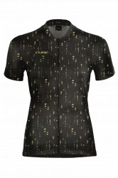 CUBE ATX WS Jersey Full Zip CMPT S/S Black Pattern