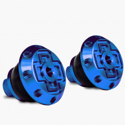 Dopuri de ghidon Muc-Off Disco Bar End Plugs Albastru